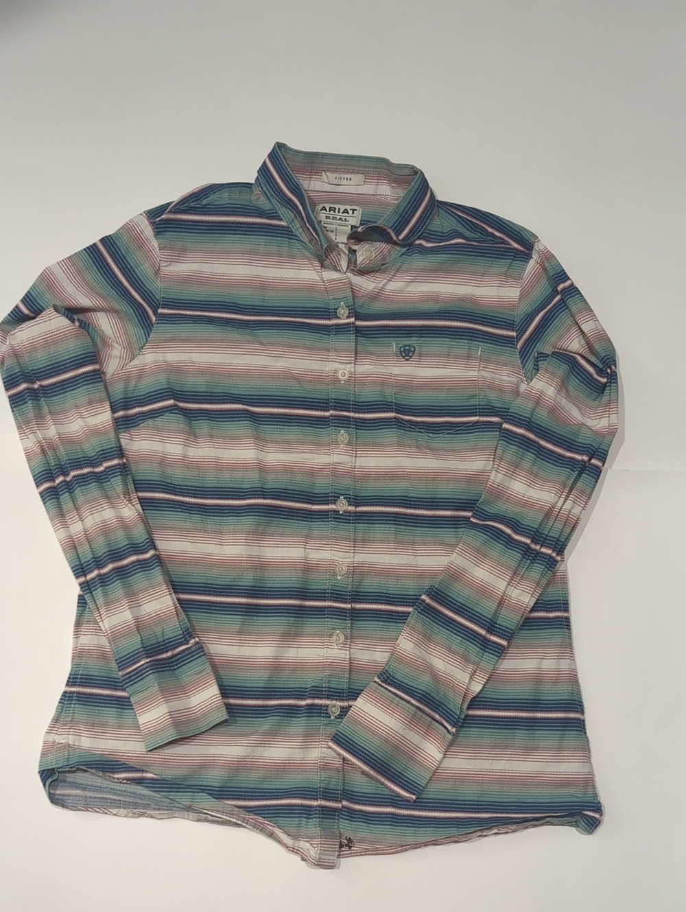 Ariat Real Fitted Women's Striped Western Button Down Shirt